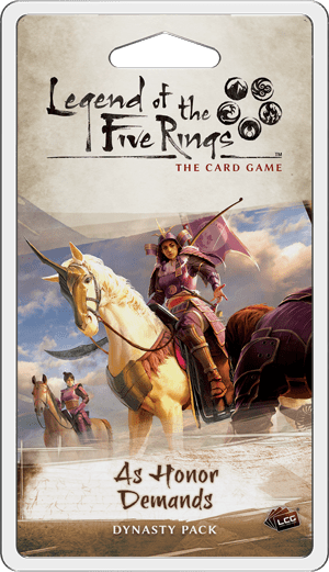 Fantasy Flight Games Legend of the Five Rings LCG: As Honor Demands Dynasty Pack