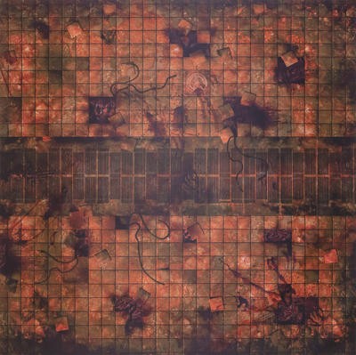 Gamemat.eu Herní podložka 4'x4' (122 x 122 cm) - různé motivy Barva: Necropolis