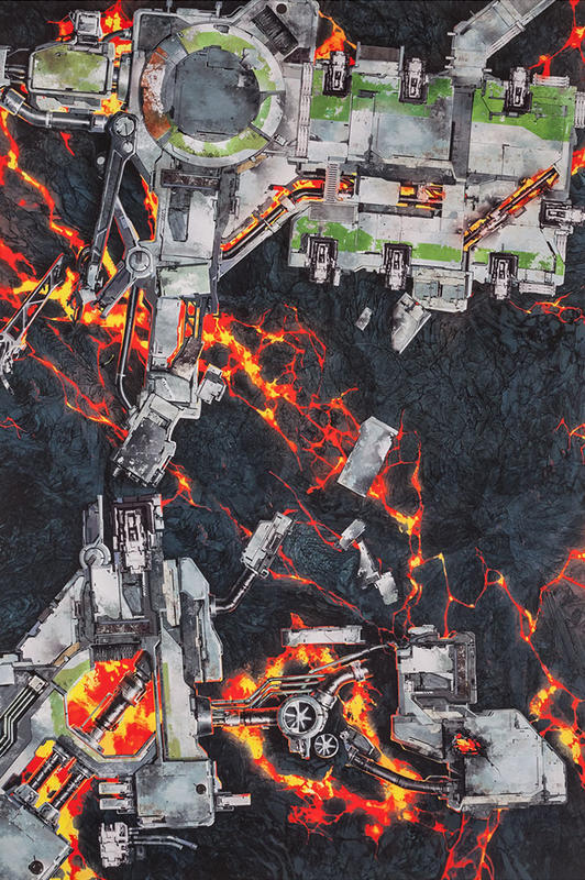Gamemat.eu Herní podložka 6'x4' (183x122 cm) - různé motivy Barva: Deathworld Forge