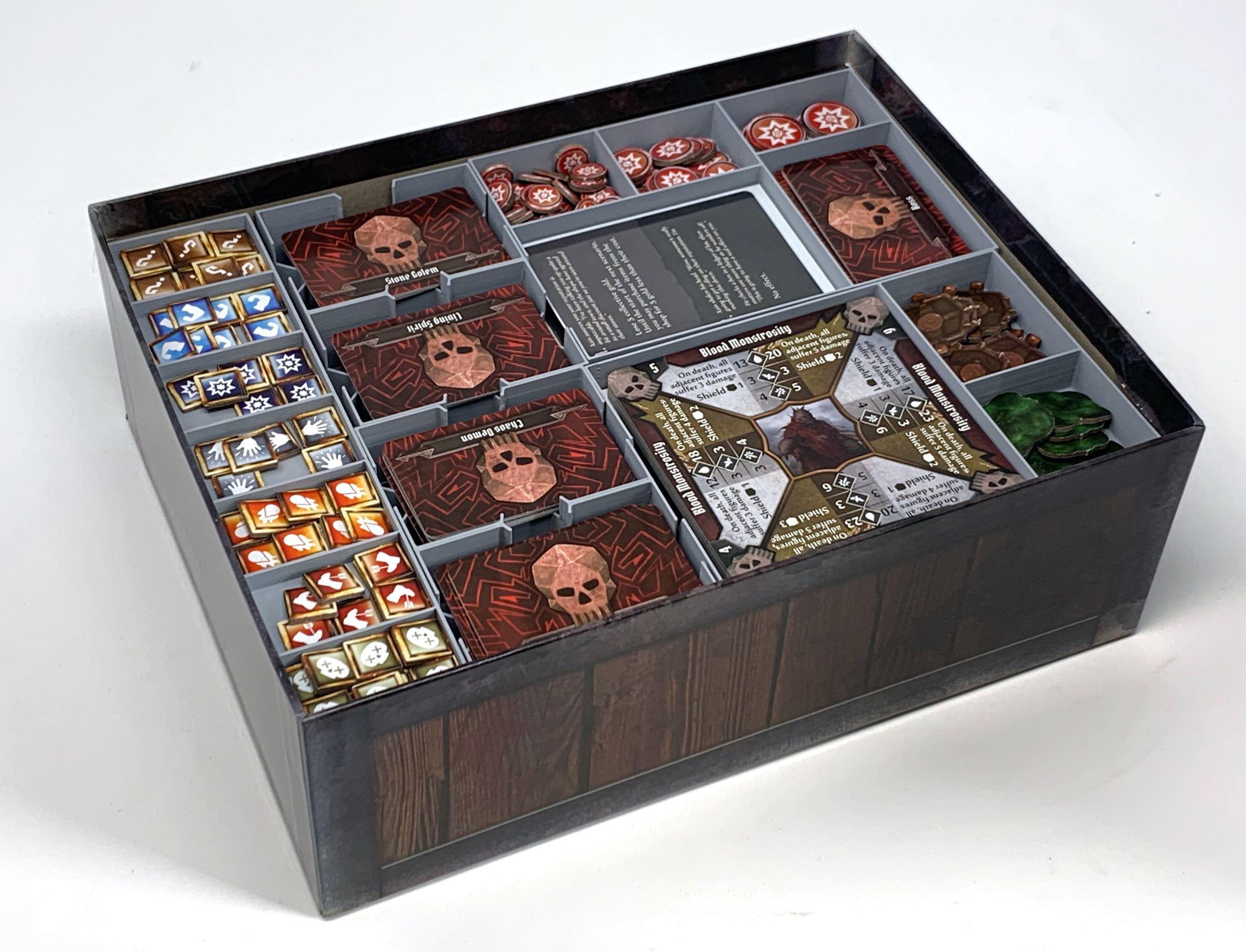 Insert Feldherr Organizer + foam tray for Gloomhaven: Lví chřtán - board game box
