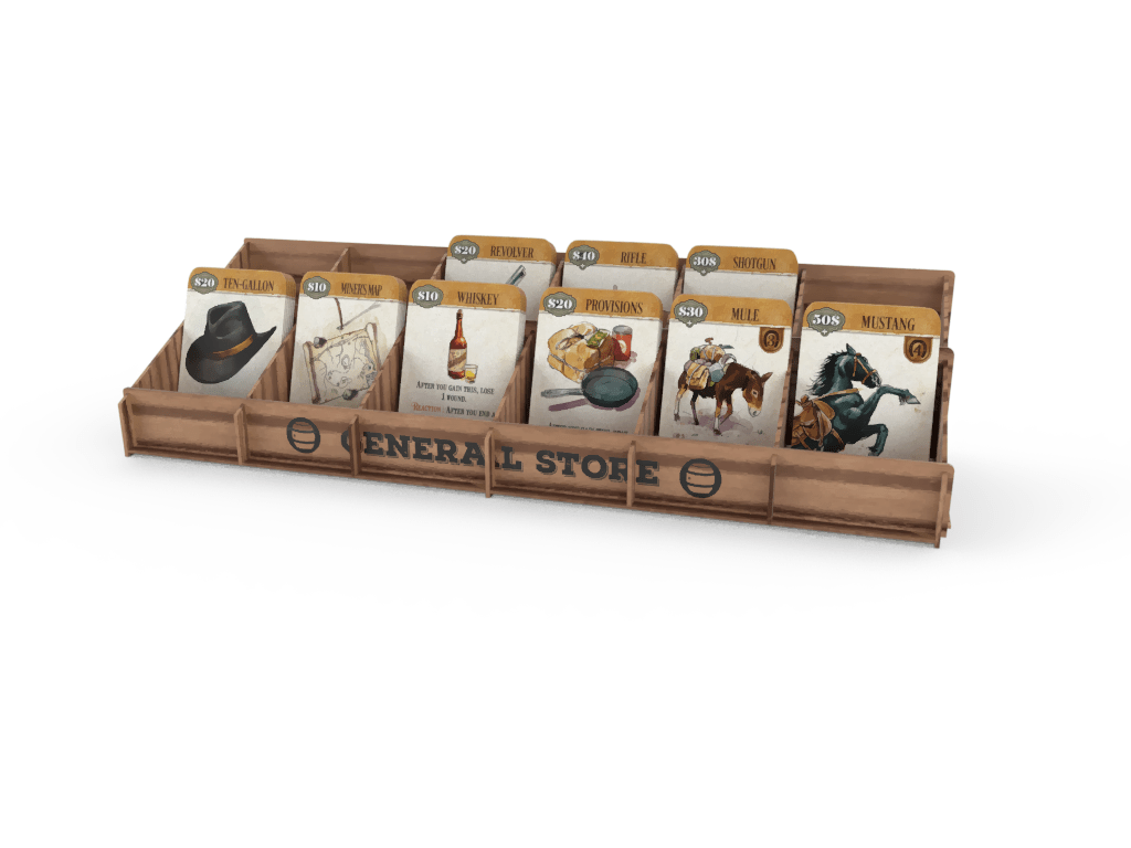 Kollosal Games Western Legends (Legendy Západu): dřevěný zásobník na karty (wooden card stand)