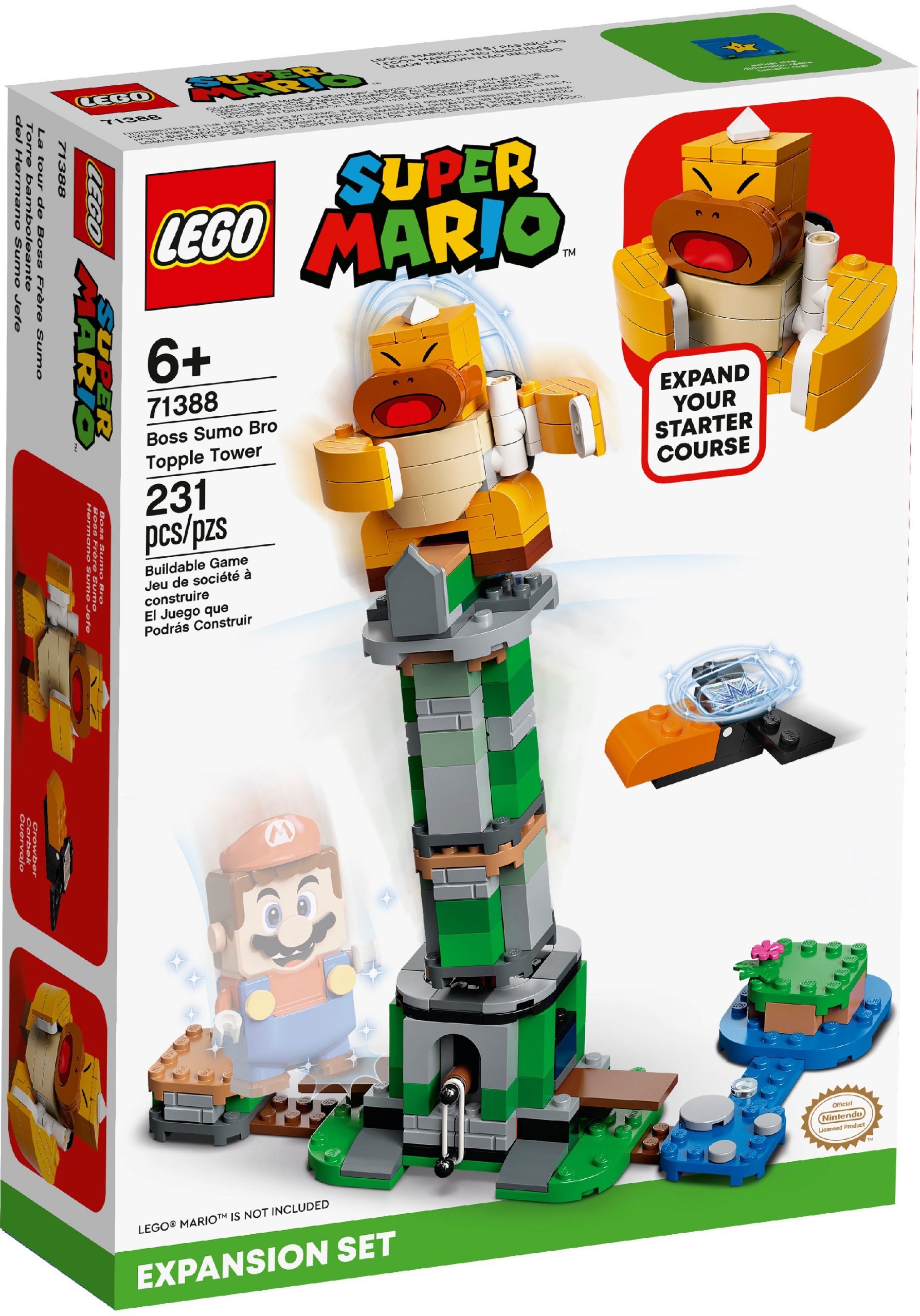 LEGO Boss Sumo Bro a padající věž – rozšiřující set 71388
