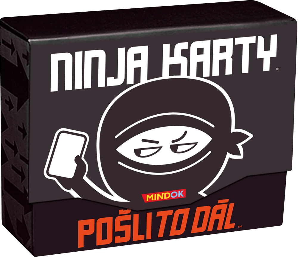 Mindok Ninja karty: Pošli to dál + dvě promo karty