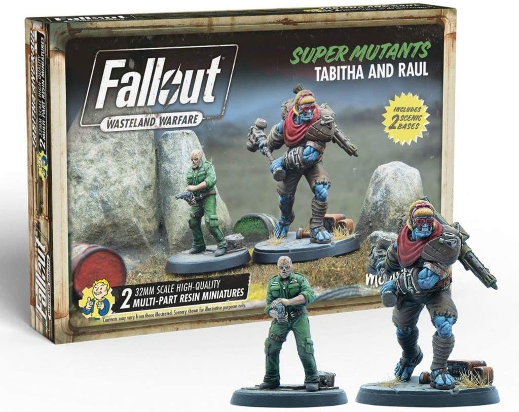 Modiphius Entertainment Fallout: Wasteland Warfare - Super Mutants: Tabitha and Raul