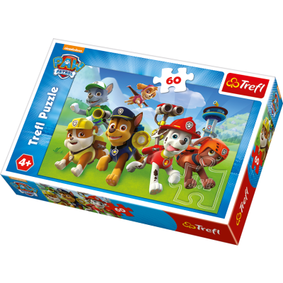 Puzzle Tlapková patrola Připraveni do akce 60 dílků