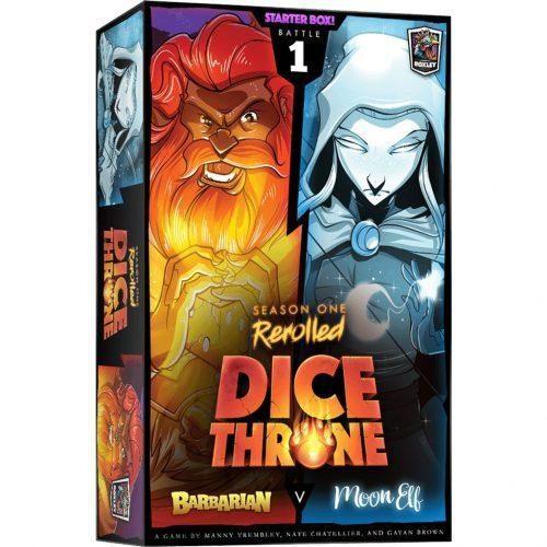 Roxley Games Dice Throne: Season One Rerolled - Barbarian vs. Moon Elf