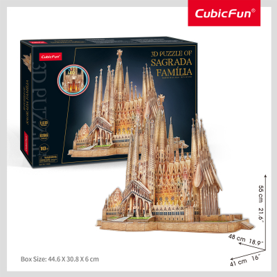 SPARKYS - Puzzle 3D Sagrada Familia 696 dílků