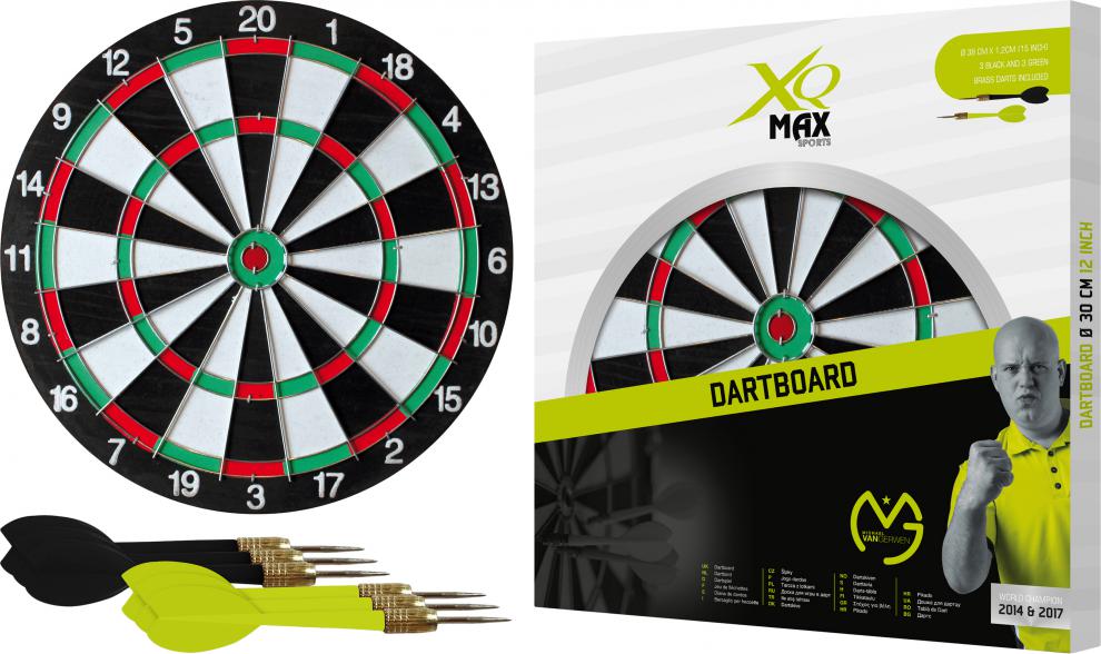 Šipky s terčem XQ MAX MVG Dartboard - 30 cm