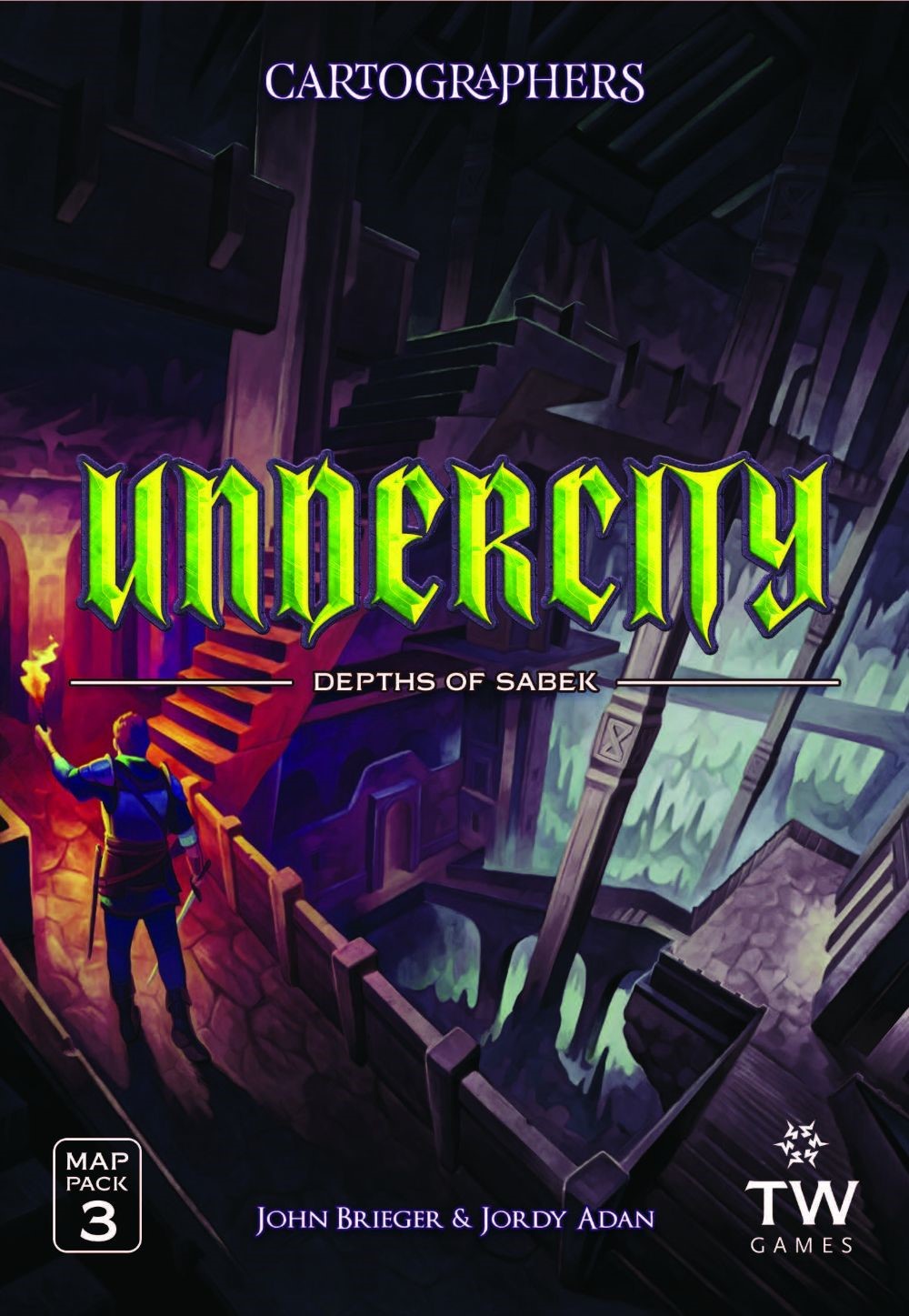 Thunderworks Games Cartographers Heroes Map Pack 3- Undercity