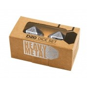 Ultra Pro UP - Dice - Heavy Metal D20 (2 kostky) Barva: Chrome