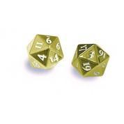 Ultra Pro UP - Dice - Heavy Metal D20 (2 kostky) Barva: Zlatá
