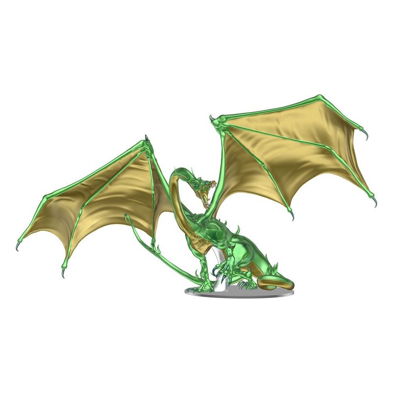 WizKids D&D Icons of the Realms: Adult Emerald Dragon Premium Figure