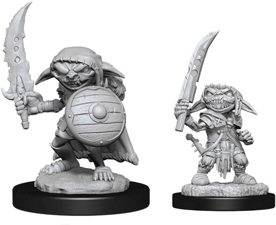 WizKids Pathfinder Battles Deep Cuts Unpainted Miniatures - Goblin Fighter Male
