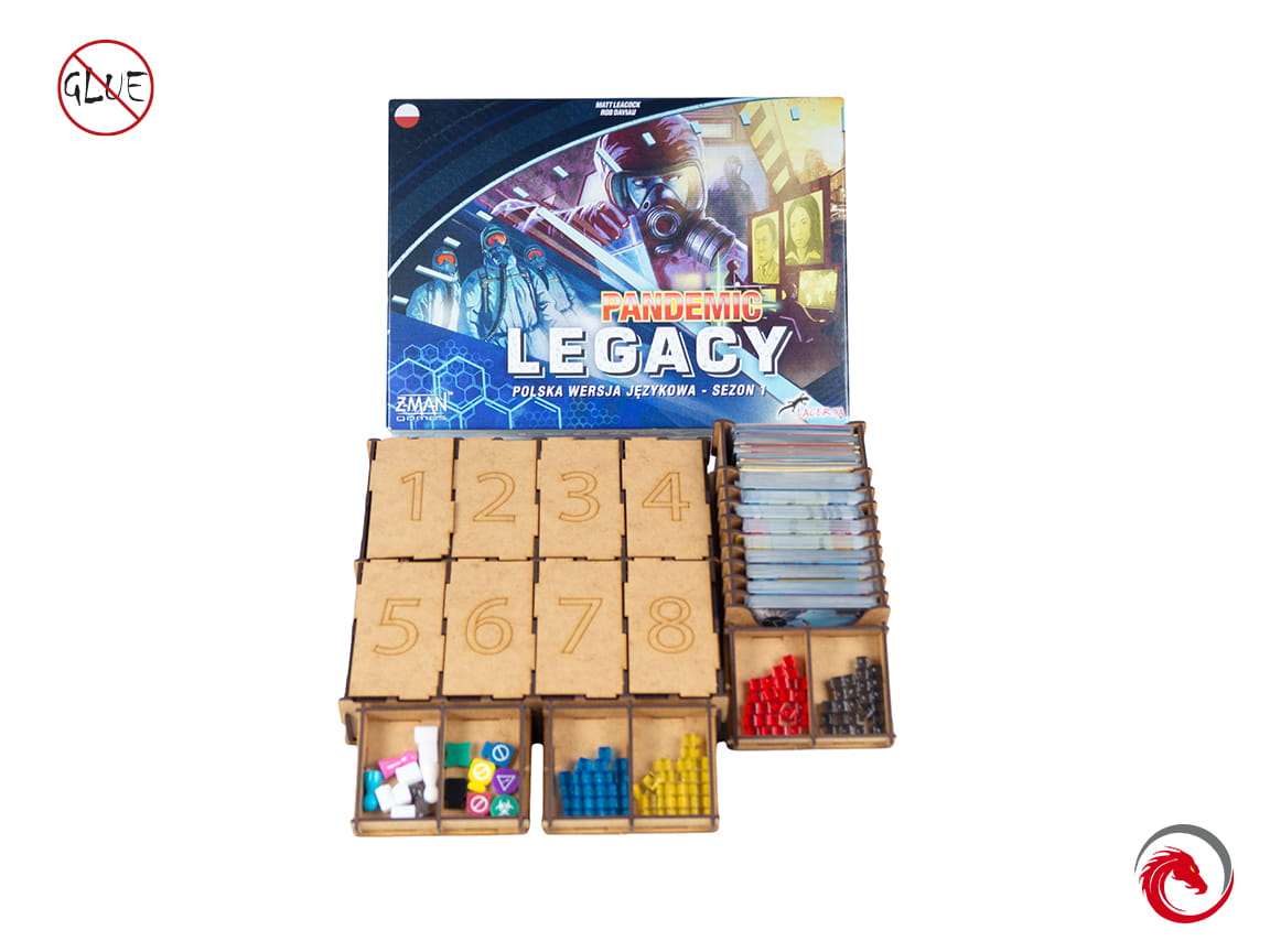 e-Raptor Pandemic Legacy Season 1 + 2 Insert