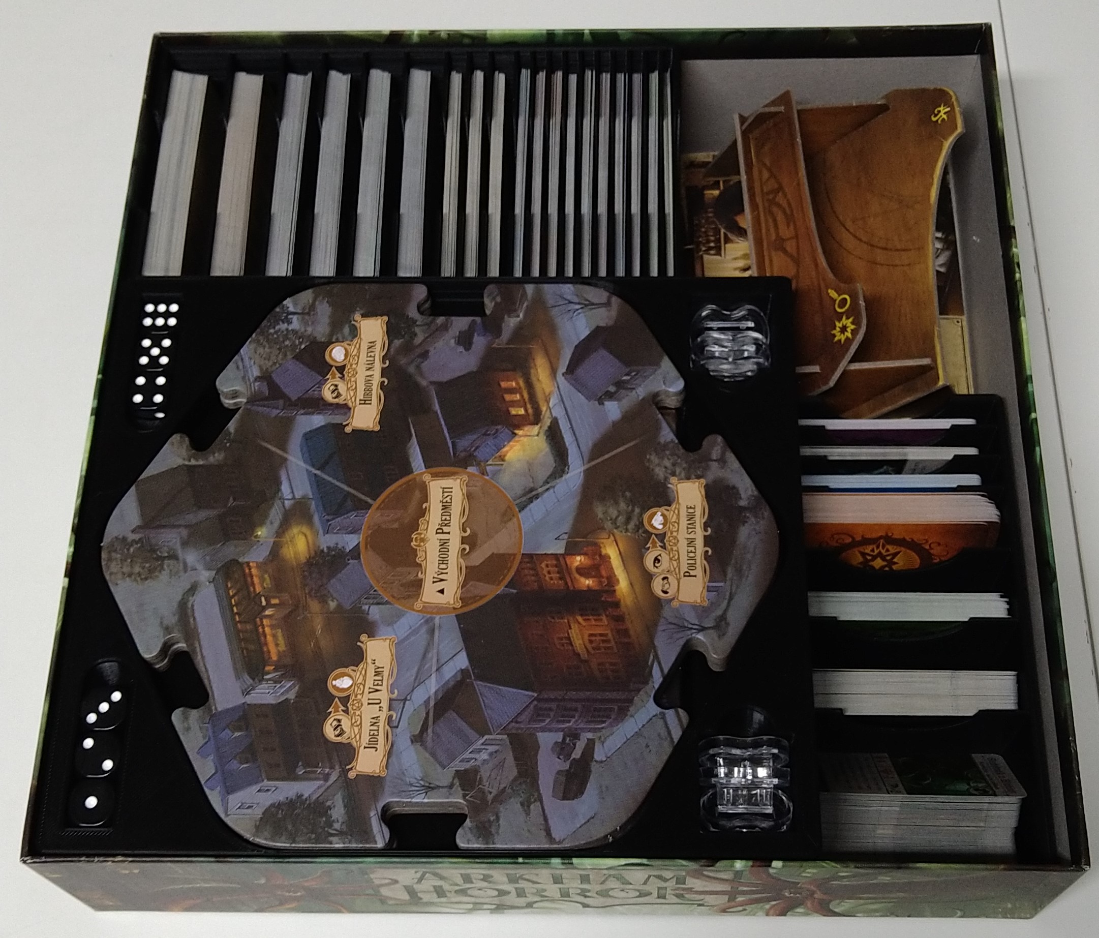 3D tisk Podřipsko Arkham Horror Insert (černý)