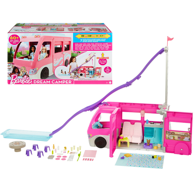 Barbie karavan snů s obří skluzavkou
