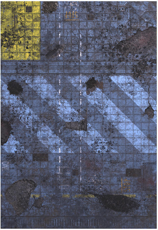 Gamemat.eu Herní podložka 44"x30" (112x76 cm) - různé motivy Varianta: Cyberpunk
