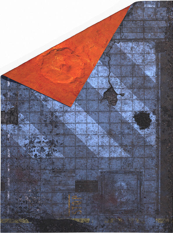 Gamemat.eu Oboustranné herní podložky pro Kill Team (76 x 56 cm/ 22x30) - různé motivy Varianta: Cyberpunk and Mars