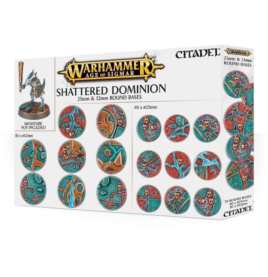 Games Workshop Shattered Dominion 25 & 35 mm kulaté podstavce (Age of Sigmar)