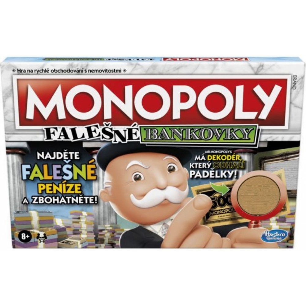 Hasbro Gaming Monopoly falešné bankovky