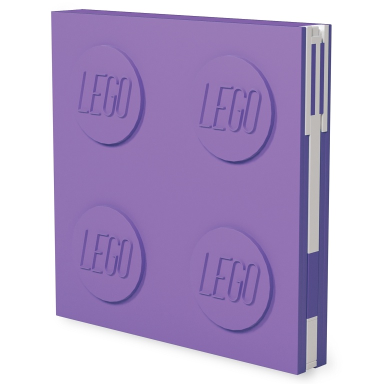 LEGO Stationery LEGO Zápisník s gelovým perem jako klipem Varianta: Zápisník světle fialový