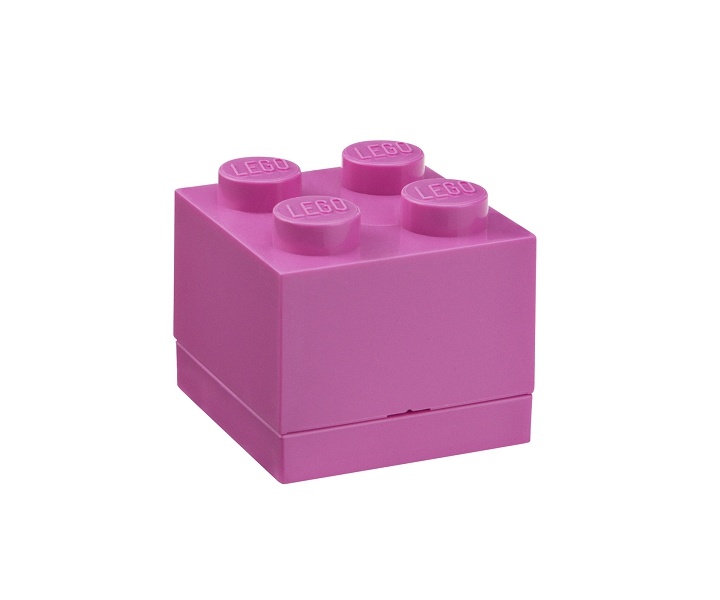 LEGO Storage LEGO Mini Box 46 x 46 x 43 Varianta: Box růžový (Mini-Box 4011)