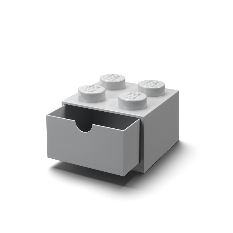 LEGO Storage LEGO stolní box 4 se zásuvkou Varianta: Box šedý (4 Knob 4020)