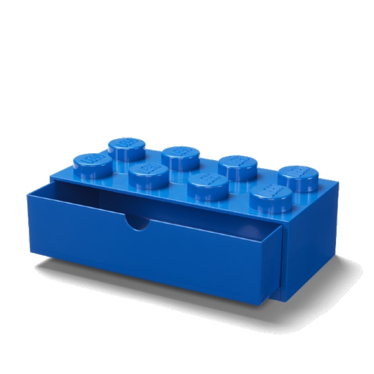 LEGO Storage LEGO stolní box 8 se zásuvkou Varianta: Box modrý (8 Knobs 4021)