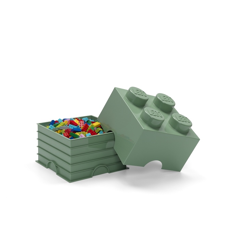 LEGO Storage LEGO úložný box 4 Varianta: Box army zelená (4 Knobs 4003)