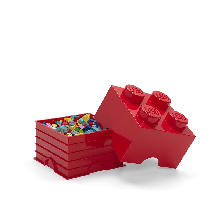 LEGO Storage LEGO úložný box 4 Varianta: Box červený (4 Knobs 4003)