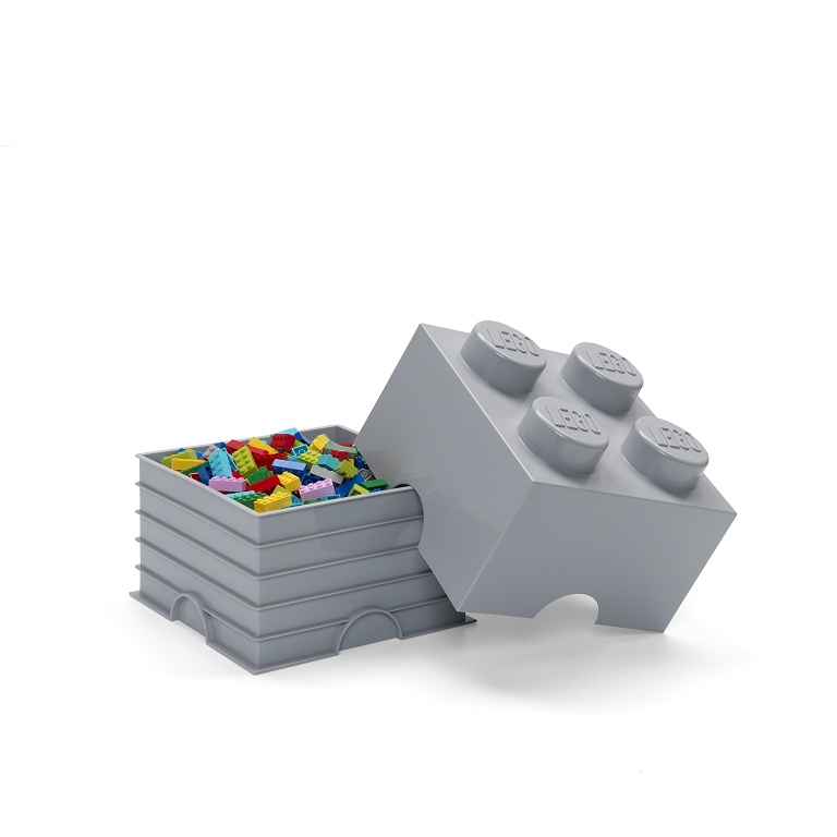 LEGO Storage LEGO úložný box 4 Varianta: Box šedá (4 Knobs 4003)
