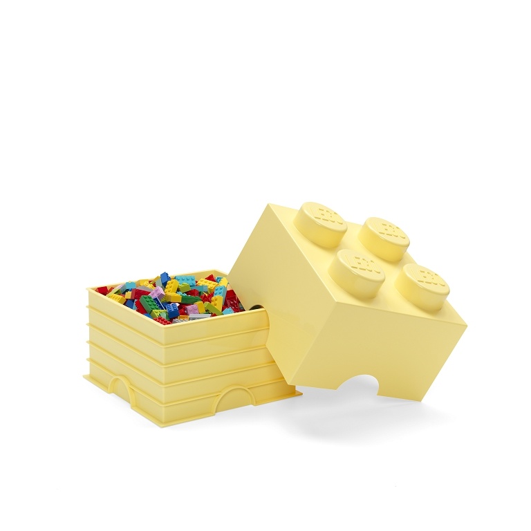 LEGO Storage LEGO úložný box 4 Varianta: Box světle žlutá (4 Knobs 4003)