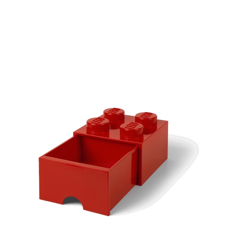 LEGO Storage LEGO úložný box 4 s šuplíkem Varianta: Box červený (4 Knobs 4005)