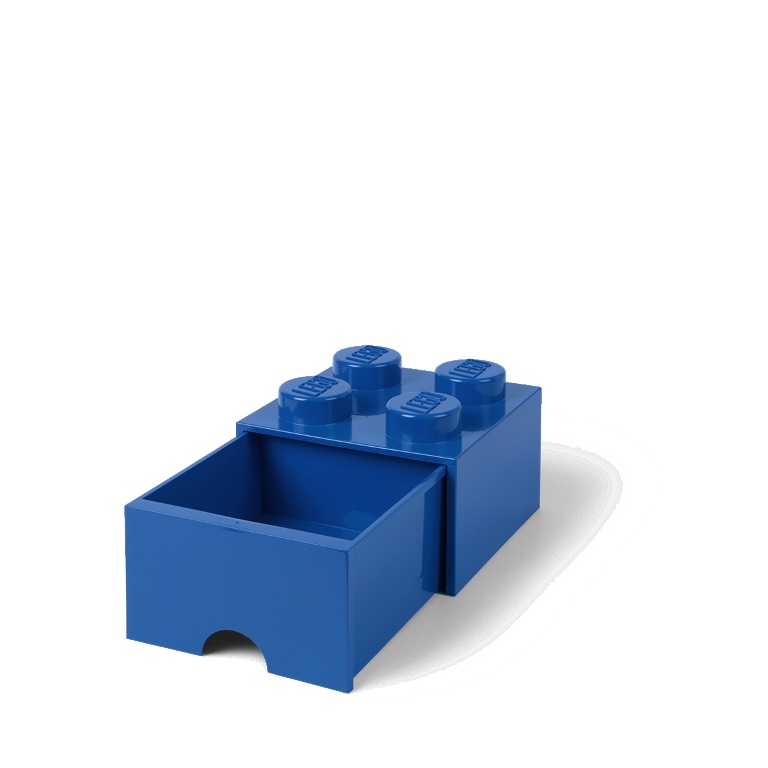 LEGO Storage LEGO úložný box 4 s šuplíkem Varianta: Box modrý (4 Knobs 4005)