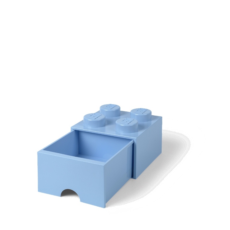 LEGO Storage LEGO úložný box 4 s šuplíkem Varianta: Box světle modrá (4 Knobs 4005)