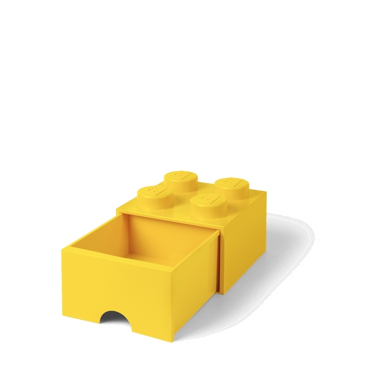 LEGO Storage LEGO úložný box 4 s šuplíkem Varianta: Box žlutý (4 Knobs 4005)