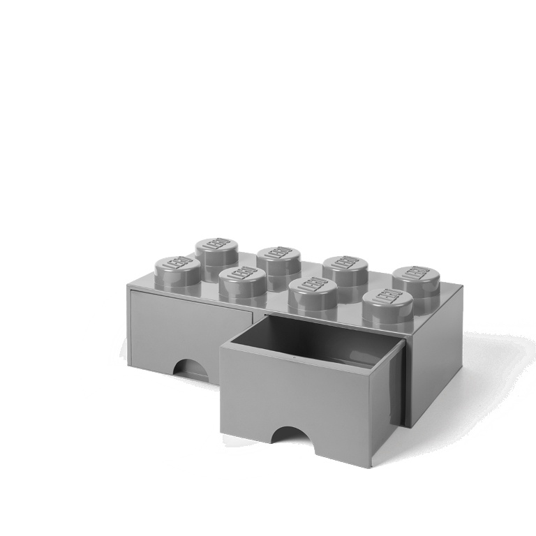 LEGO Storage LEGO úložný box 8 s šuplíky Varianta: Box šedá