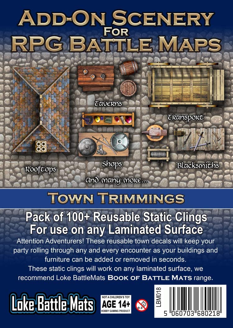 Loke Battle Mats Add-On Scenery - Town Trimmings
