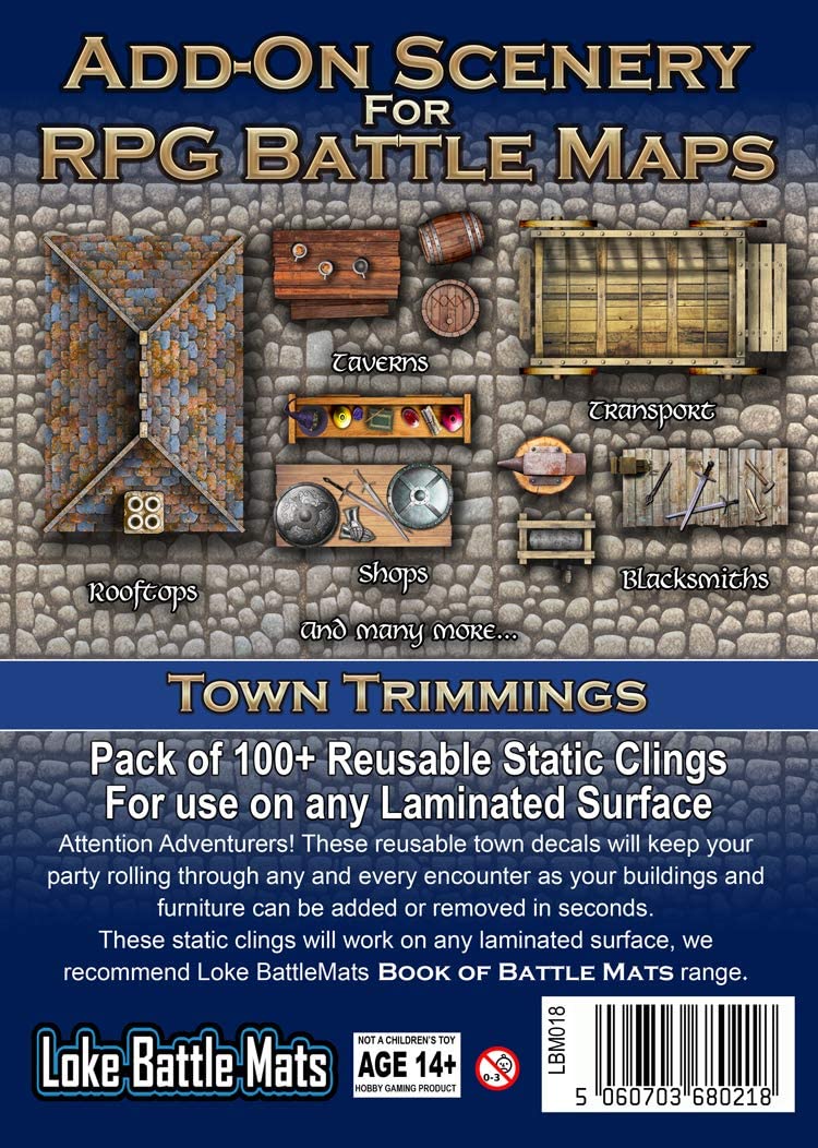 Loke Battle Mats Add-On Scenery - Town Trimmings