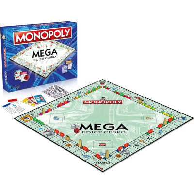 MONOPOLY MEGA Společenská hra edice ČESKO