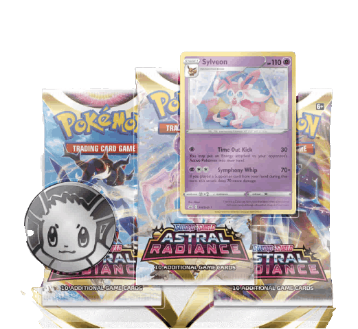 Nintendo Pokémon - Astral Radiance 3 Pack Blister Varianta: Sylveon