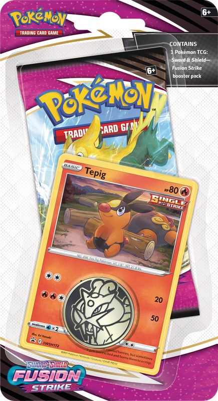 Nintendo Pokémon - Sword & Shield 8 Fusion Strike Checklane Blister Varianta: Tepig