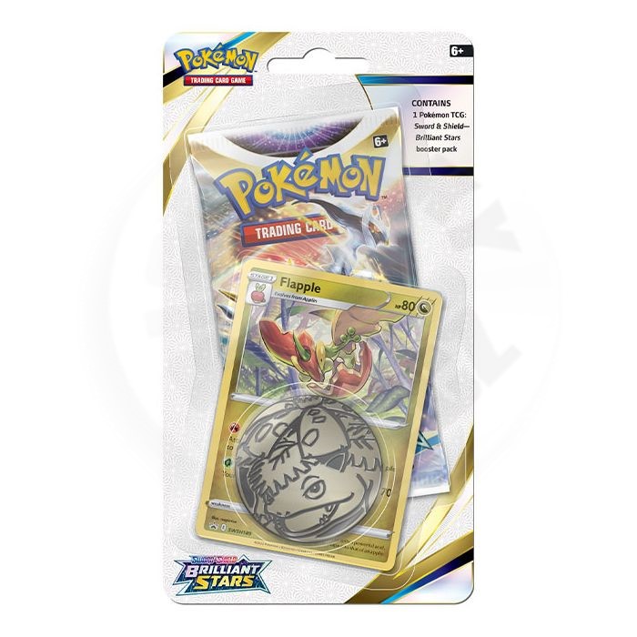 Nintendo Pokémon - Sword & Shield 9 Brilliant Stars Checklane Blister Varianta: Flapple