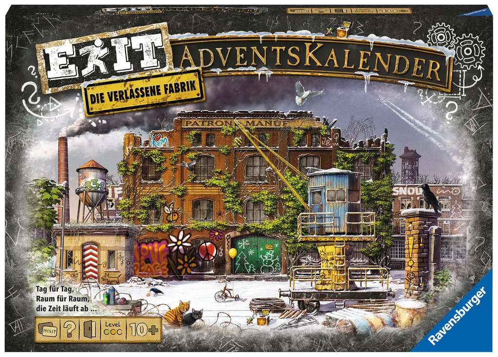 Ravensburger EXIT Adventní kalendář - Die verlassene Fabrik (Opuštěná továrna)