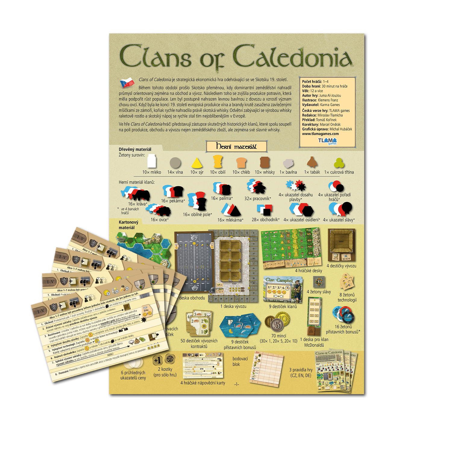 TLAMA games Čeština pro Clans of Caledonia