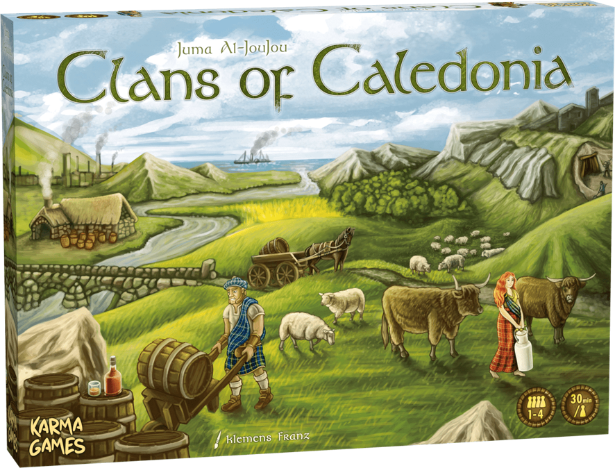 TLAMA games Clans of Caledonia CZ/EN/DE