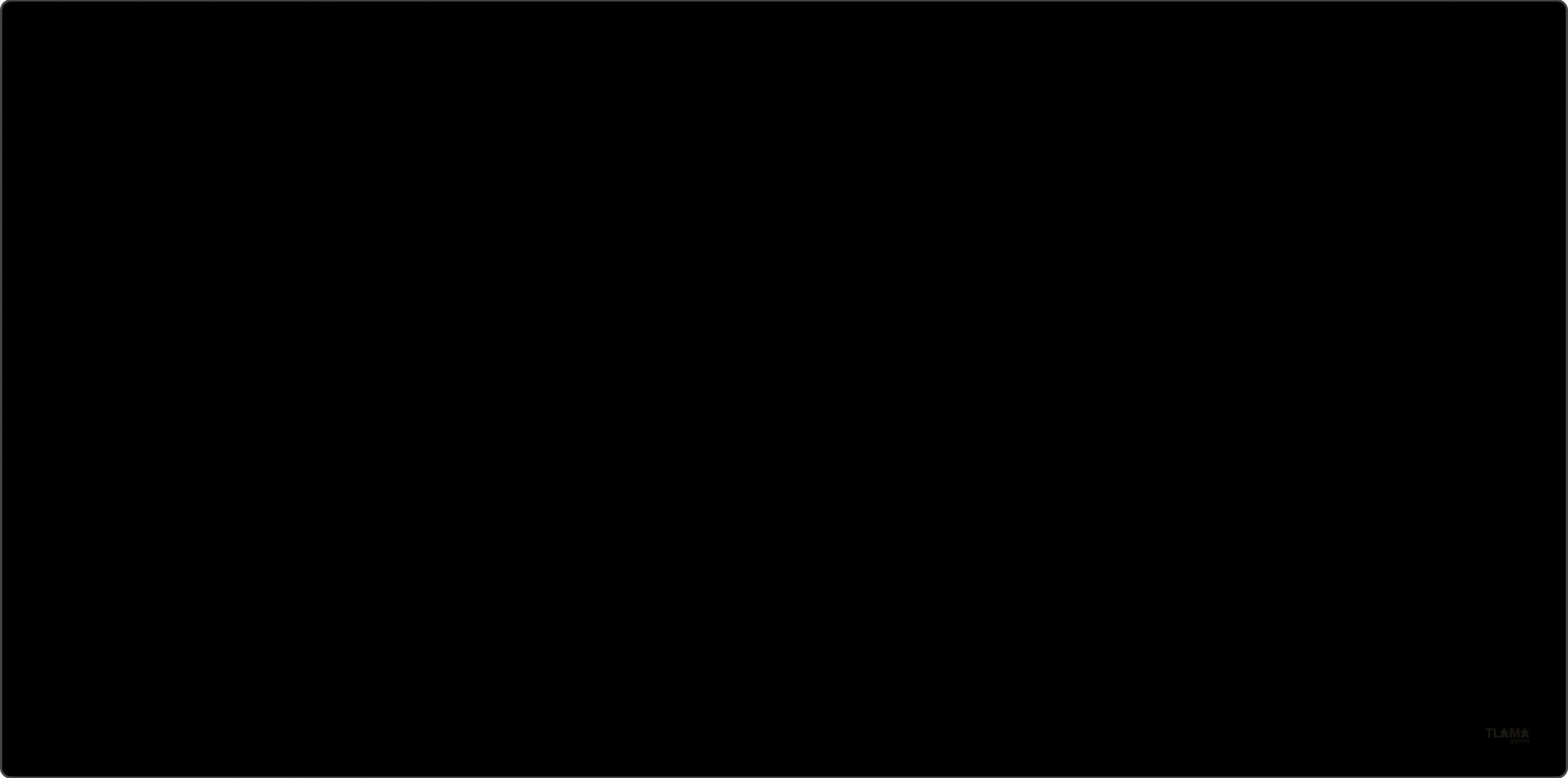 TLAMA games Herní podložka (playmat) 180 x 90 cm (6'x3') - různé motivy Barva: Black (černá) (neoprenová