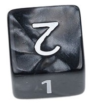 TLAMA games Hrací kostka šestistěnná perleťová Varianta: Černá d6