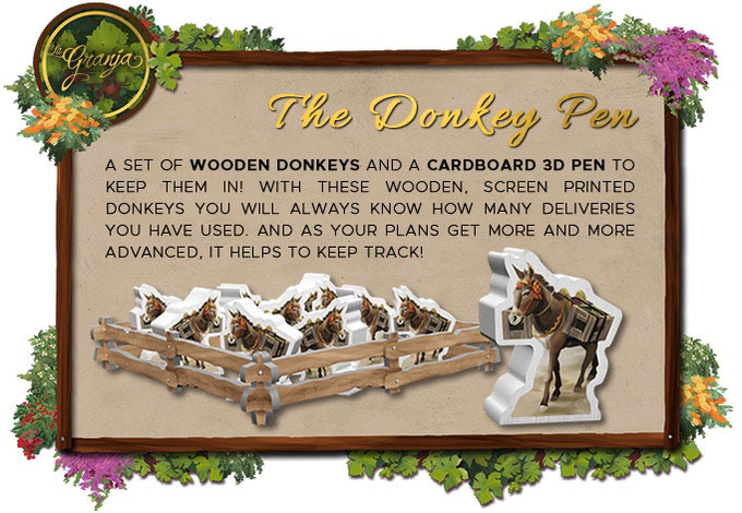 TLAMA games La Granja: Deluxe Master Set: Donkey Pen (Oslí ohrada)