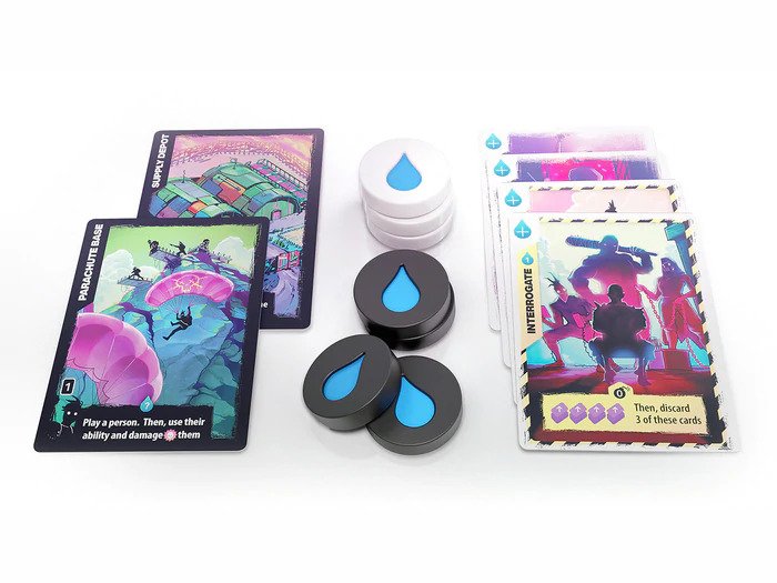 TLAMA games Radlands - set akrylátových žetonů vody (Acrylic Water Tokens Set)